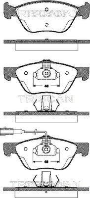 Triscan 8110 12010 - Kit de plaquettes de frein, frein à disque cwaw.fr