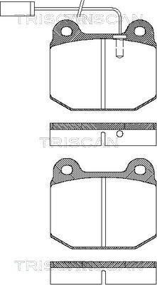 Triscan 8110 12012 - Kit de plaquettes de frein, frein à disque cwaw.fr