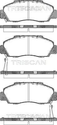 Triscan 8110 17009 - Kit de plaquettes de frein, frein à disque cwaw.fr