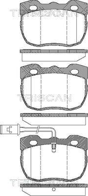 Triscan 8110 17006 - Kit de plaquettes de frein, frein à disque cwaw.fr