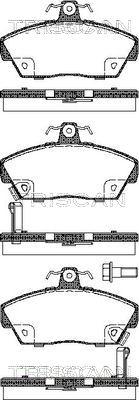 Triscan 8110 17001 - Kit de plaquettes de frein, frein à disque cwaw.fr