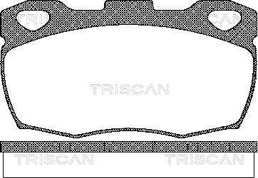 Triscan 8110 17003 - Kit de plaquettes de frein, frein à disque cwaw.fr