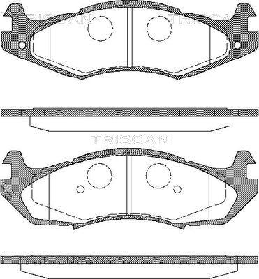 Triscan 8110 80524 - Kit de plaquettes de frein, frein à disque cwaw.fr