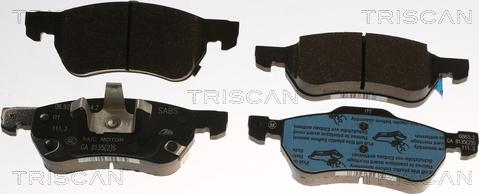 Triscan 8110 82001 - Kit de plaquettes de frein, frein à disque cwaw.fr