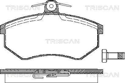 Triscan 8110 29934 - Kit de plaquettes de frein, frein à disque cwaw.fr