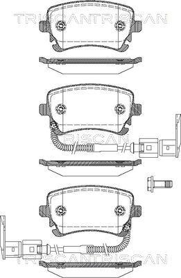 Triscan 8110 29041 - Kit de plaquettes de frein, frein à disque cwaw.fr