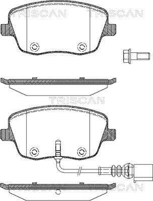 Triscan 8110 29043 - Kit de plaquettes de frein, frein à disque cwaw.fr