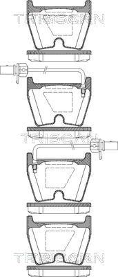 Triscan 8110 29042 - Kit de plaquettes de frein, frein à disque cwaw.fr