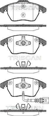 Triscan 8110 29051 - Kit de plaquettes de frein, frein à disque cwaw.fr