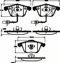 Triscan 8110 29058 - Kit de plaquettes de frein, frein à disque cwaw.fr