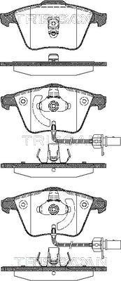 Triscan 8110 29053 - Kit de plaquettes de frein, frein à disque cwaw.fr