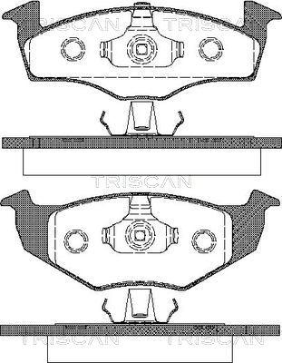 Triscan 8110 29009 - Kit de plaquettes de frein, frein à disque cwaw.fr