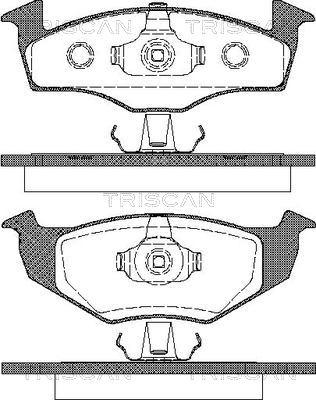 Triscan 8110 29004 - Kit de plaquettes de frein, frein à disque cwaw.fr