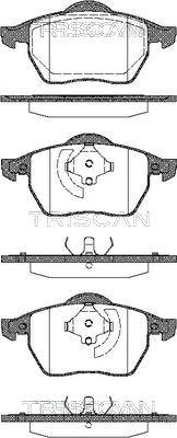 Triscan 8110 29005 - Kit de plaquettes de frein, frein à disque cwaw.fr