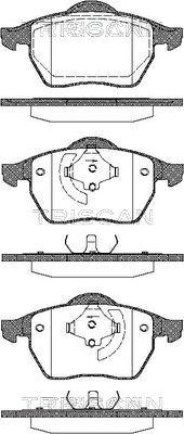 Triscan 8110 29006 - Kit de plaquettes de frein, frein à disque cwaw.fr