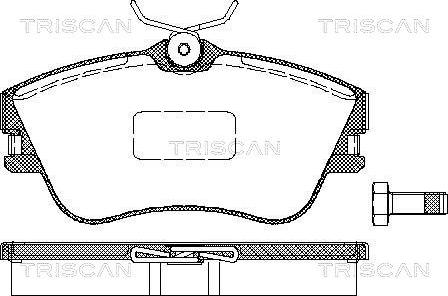 Triscan 8110 29001 - Kit de plaquettes de frein, frein à disque cwaw.fr