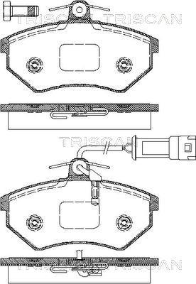 Triscan 8110 29002 - Kit de plaquettes de frein, frein à disque cwaw.fr