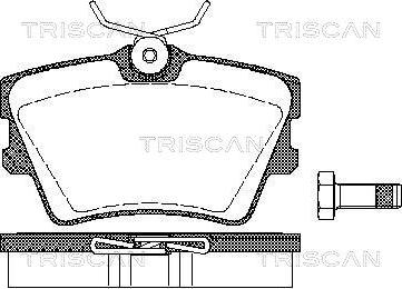 Triscan 8110 29014 - Kit de plaquettes de frein, frein à disque cwaw.fr