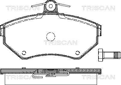 Triscan 8110 29010 - Kit de plaquettes de frein, frein à disque cwaw.fr