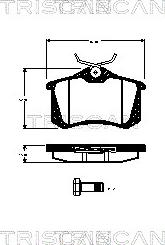 Triscan 8110 29011 - Kit de plaquettes de frein, frein à disque cwaw.fr