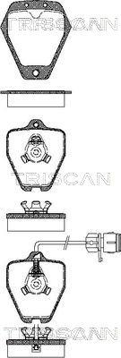 Triscan 8110 29018 - Kit de plaquettes de frein, frein à disque cwaw.fr