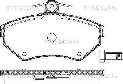 Triscan 8110 29012 - Kit de plaquettes de frein, frein à disque cwaw.fr