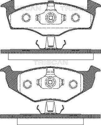 Triscan 8110 29017 - Kit de plaquettes de frein, frein à disque cwaw.fr