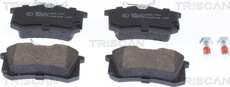 Triscan 8110 29089 - Kit de plaquettes de frein, frein à disque cwaw.fr