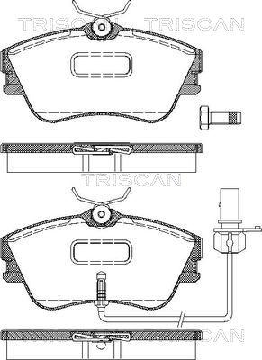 Triscan 8110 29034 - Kit de plaquettes de frein, frein à disque cwaw.fr