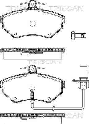 Triscan 8110 29030 - Kit de plaquettes de frein, frein à disque cwaw.fr