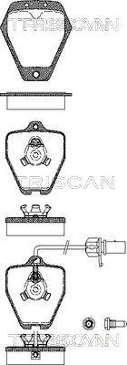 Triscan 8110 29031 - Kit de plaquettes de frein, frein à disque cwaw.fr