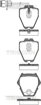 Triscan 8110 29032 - Kit de plaquettes de frein, frein à disque cwaw.fr