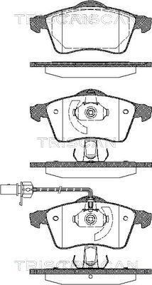 Triscan 8110 29025 - Kit de plaquettes de frein, frein à disque cwaw.fr