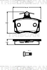 Triscan 8110 29070 - Kit de plaquettes de frein, frein à disque cwaw.fr