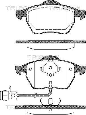 Triscan 8110 29154 - Kit de plaquettes de frein, frein à disque cwaw.fr