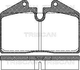 Triscan 8110 29156 - Kit de plaquettes de frein, frein à disque cwaw.fr