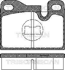 Triscan 8110 29158 - Kit de plaquettes de frein, frein à disque cwaw.fr