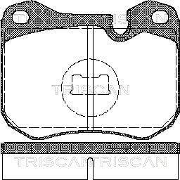 Triscan 8110 29157 - Kit de plaquettes de frein, frein à disque cwaw.fr