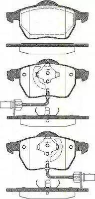 Triscan 8110 29166 - Kit de plaquettes de frein, frein à disque cwaw.fr