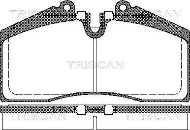 Triscan 8110 29160 - Kit de plaquettes de frein, frein à disque cwaw.fr