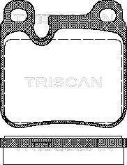 Triscan 8110 29161 - Kit de plaquettes de frein, frein à disque cwaw.fr