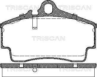 Triscan 8110 29163 - Kit de plaquettes de frein, frein à disque cwaw.fr