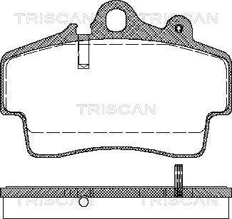 Triscan 8110 29162 - Kit de plaquettes de frein, frein à disque cwaw.fr