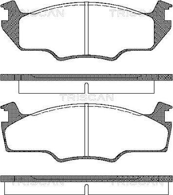 Triscan 8110 29102 - Kit de plaquettes de frein, frein à disque cwaw.fr