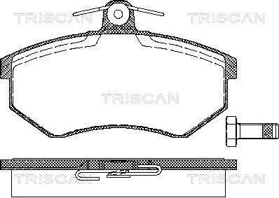 Triscan 8110 29120 - Kit de plaquettes de frein, frein à disque cwaw.fr