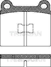 Triscan 8110 29214 - Kit de plaquettes de frein, frein à disque cwaw.fr