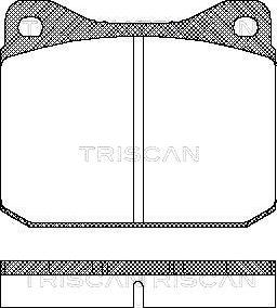 Triscan 8110 29788 - Kit de plaquettes de frein, frein à disque cwaw.fr