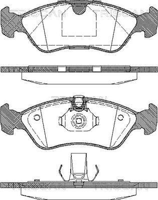 Triscan 8110 24004 - Kit de plaquettes de frein, frein à disque cwaw.fr