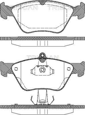 Triscan 8110 24001 - Kit de plaquettes de frein, frein à disque cwaw.fr