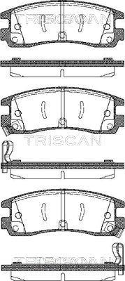 Triscan 8110 24015 - Kit de plaquettes de frein, frein à disque cwaw.fr